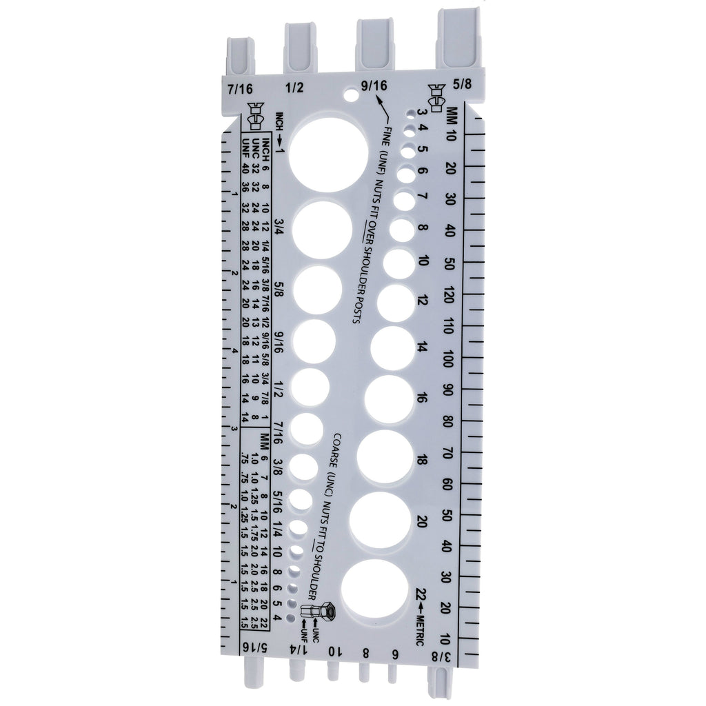Mutter und Bolt Gauge | Metrisches & Standard Sizer Tool (BCP673)
