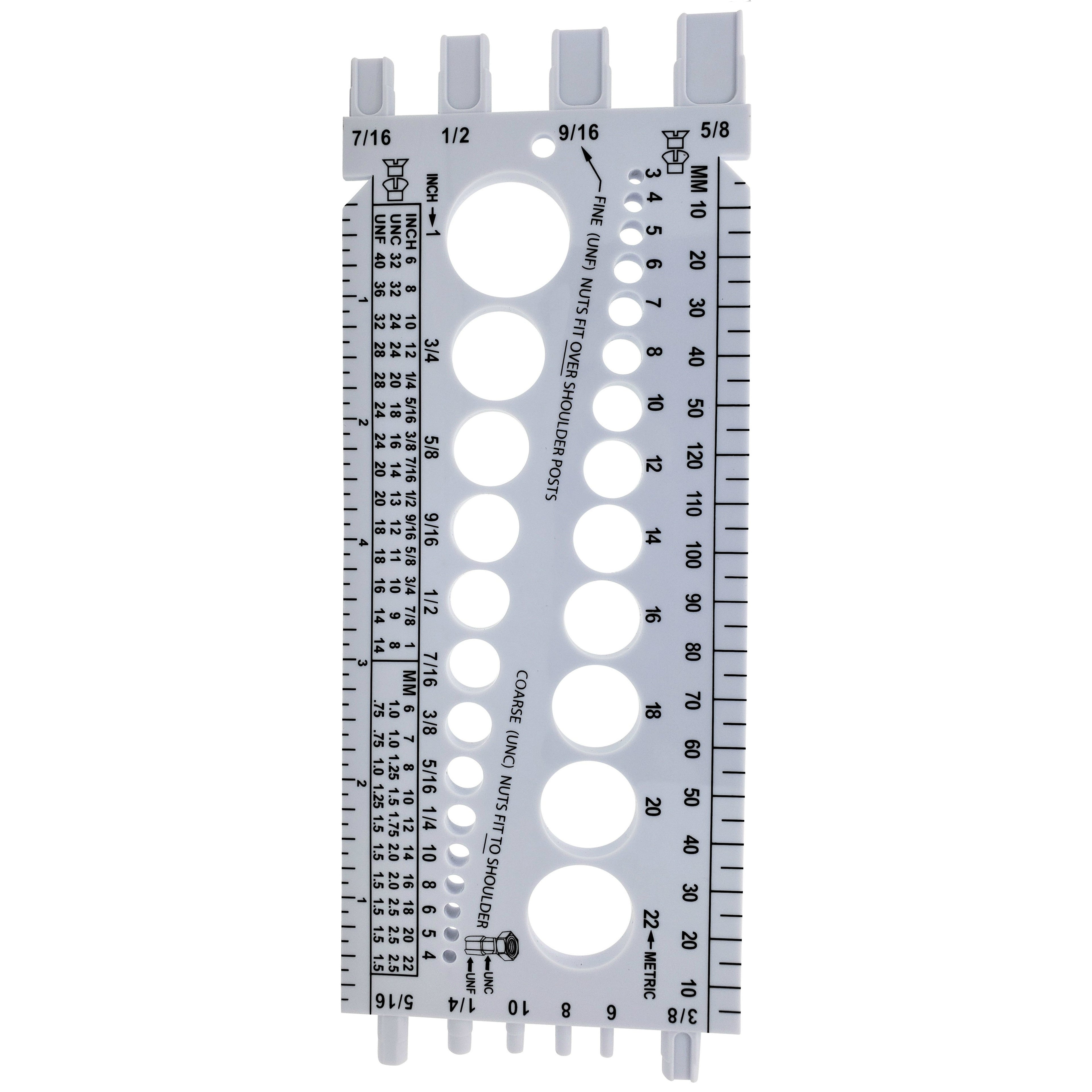 Mutter und Bolt Gauge | Metrisches & Standard Sizer Tool (BCP673)