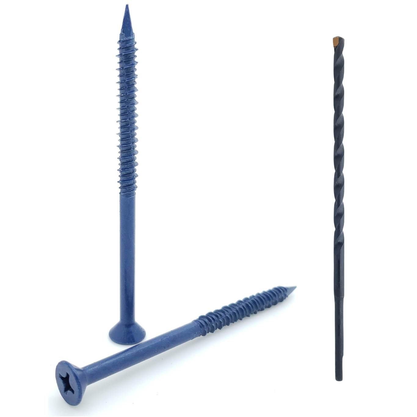 1/4 'x 4' Flat Head Phillips Diamond Tip Betonschrauben zur Verankerung von Mauerwerk, Block & Brick, 100 Stk. (BCP497)