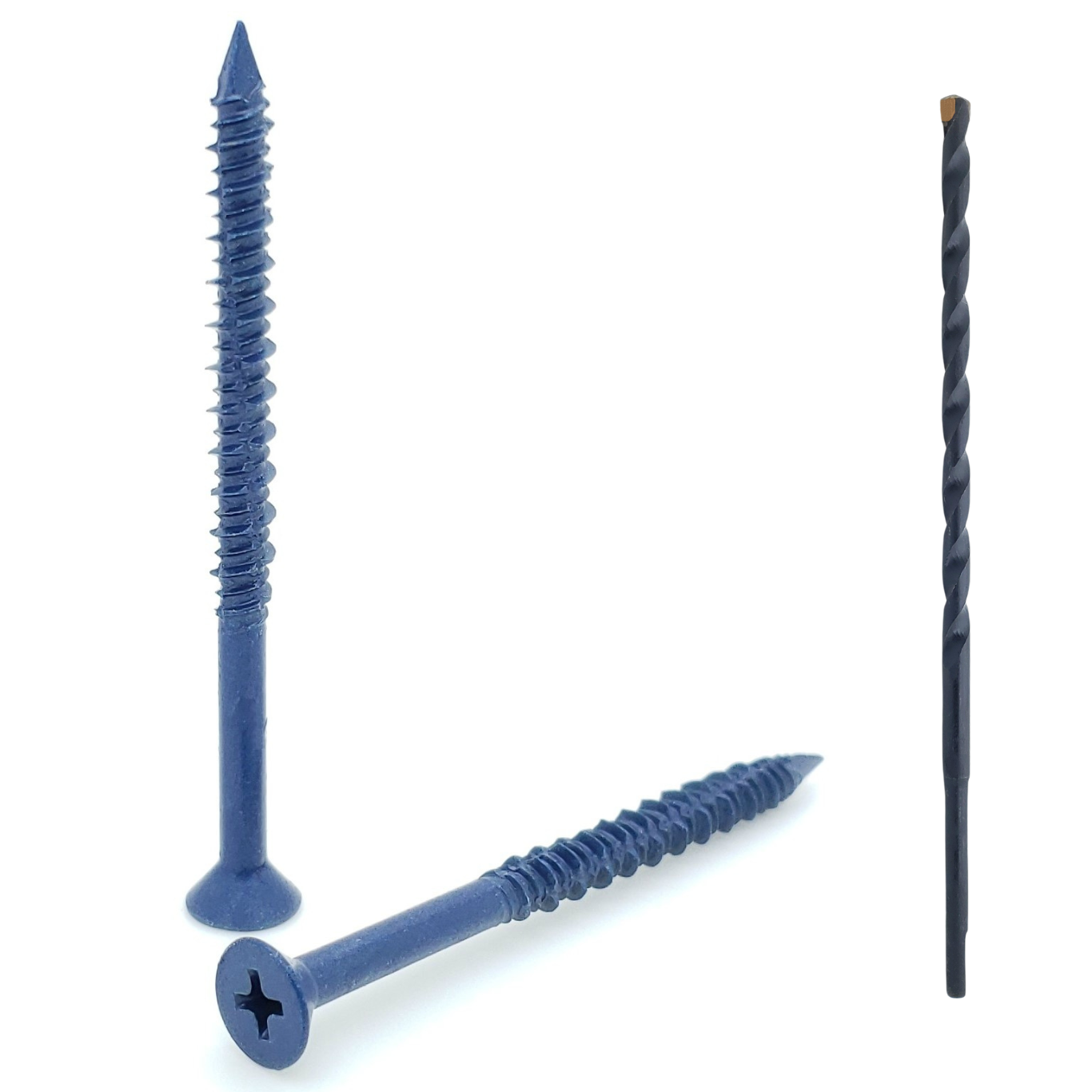 3/16 'x 2-3/4' Flat Head Phillips Diamond Tip Betonschrauben zur Verankerung von Mauerwerk, Block & Brick, 100 Stk. (BCP483)