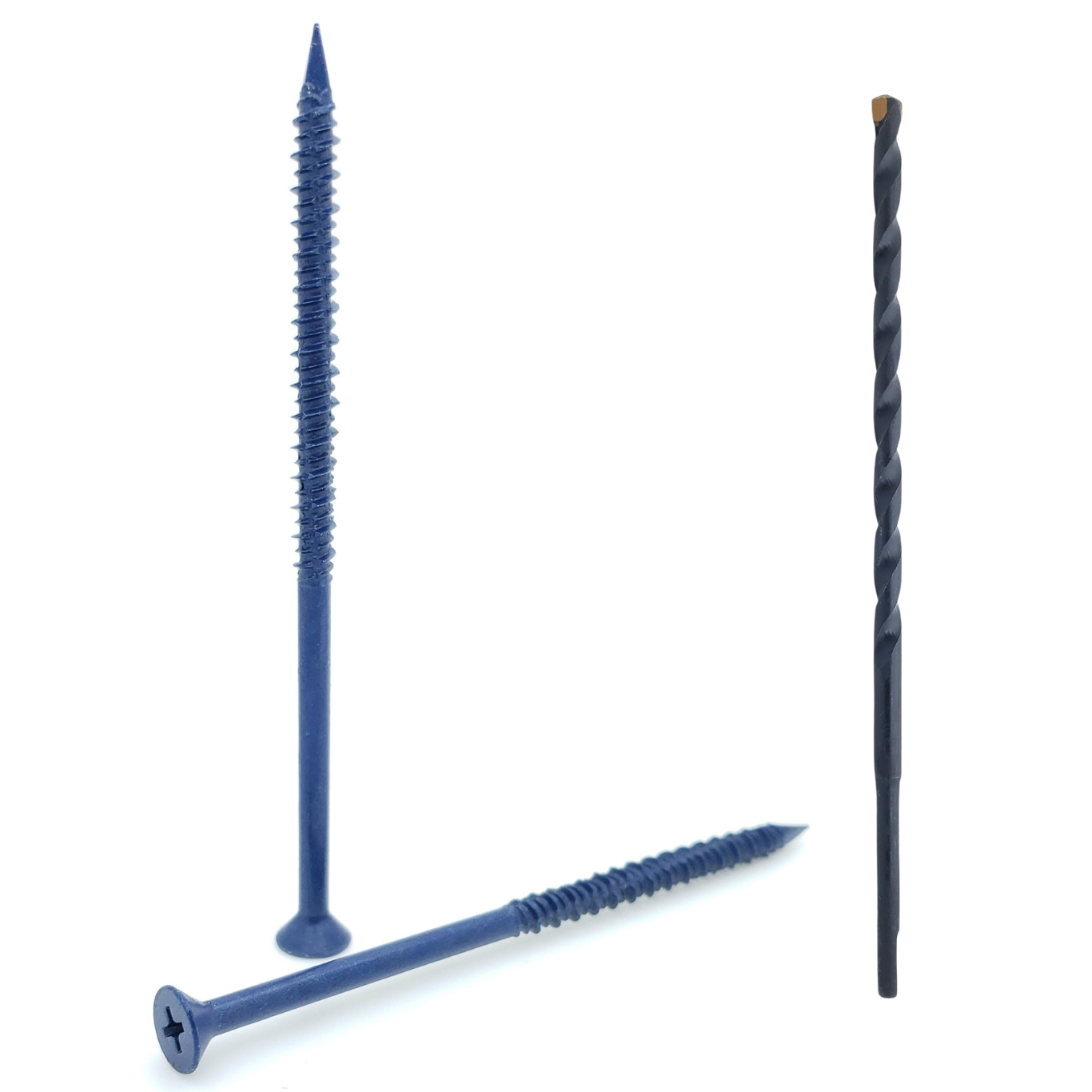 3/16 'x 4' Flat Head Phillips Diamond Tip Betonschrauben zur Verankerung von Mauerwerk, Block & Brick, 100 Stk. (BCP485)