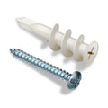 Premium Nylon Plastic Selbstbohrende Trockenbauanker mit Schrauben | Bis zu 34,02 kg, 40 Stk. (BCP952)