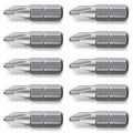 #2 Phillips Head Bits | 1/4' Hex Shank | S2 Tool Steel, 10 Stk. (BCP1076)