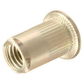 #10-24 UNC Riet Nuts - Zinkplattiert Kohlenstoffstahl Flachkopf Gewinde Eins?tze, 100 Stk. (BCP203)