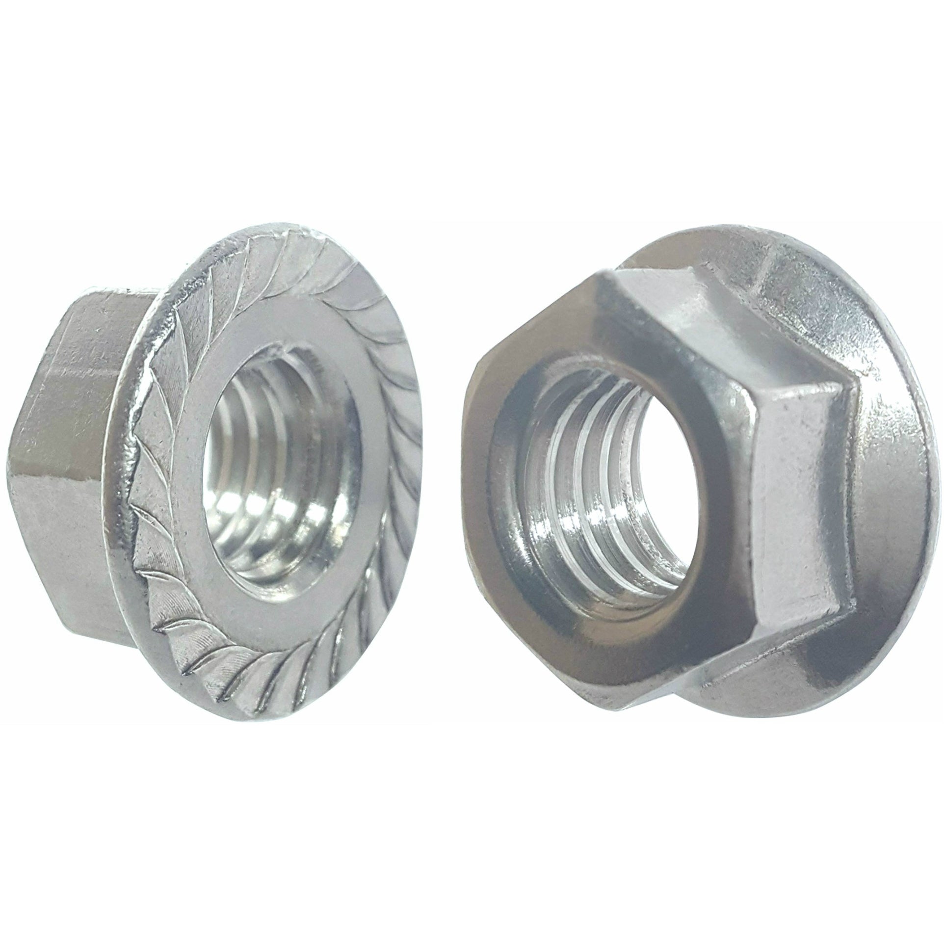 3/8-16 Zinkplattierte gezackte Flansch-Hexenkerne, 40 Stk. (BCP271)