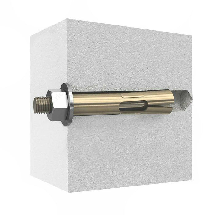 1/2' x 6' Zinkplattierte Hex Nut Sleeve Ankerbolzen, 4 Stk. (BCP991)