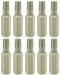 T25 x 1' TORX Star Insert Bits | 1/4' Hex Shank, 10 Stk. (BCP954)