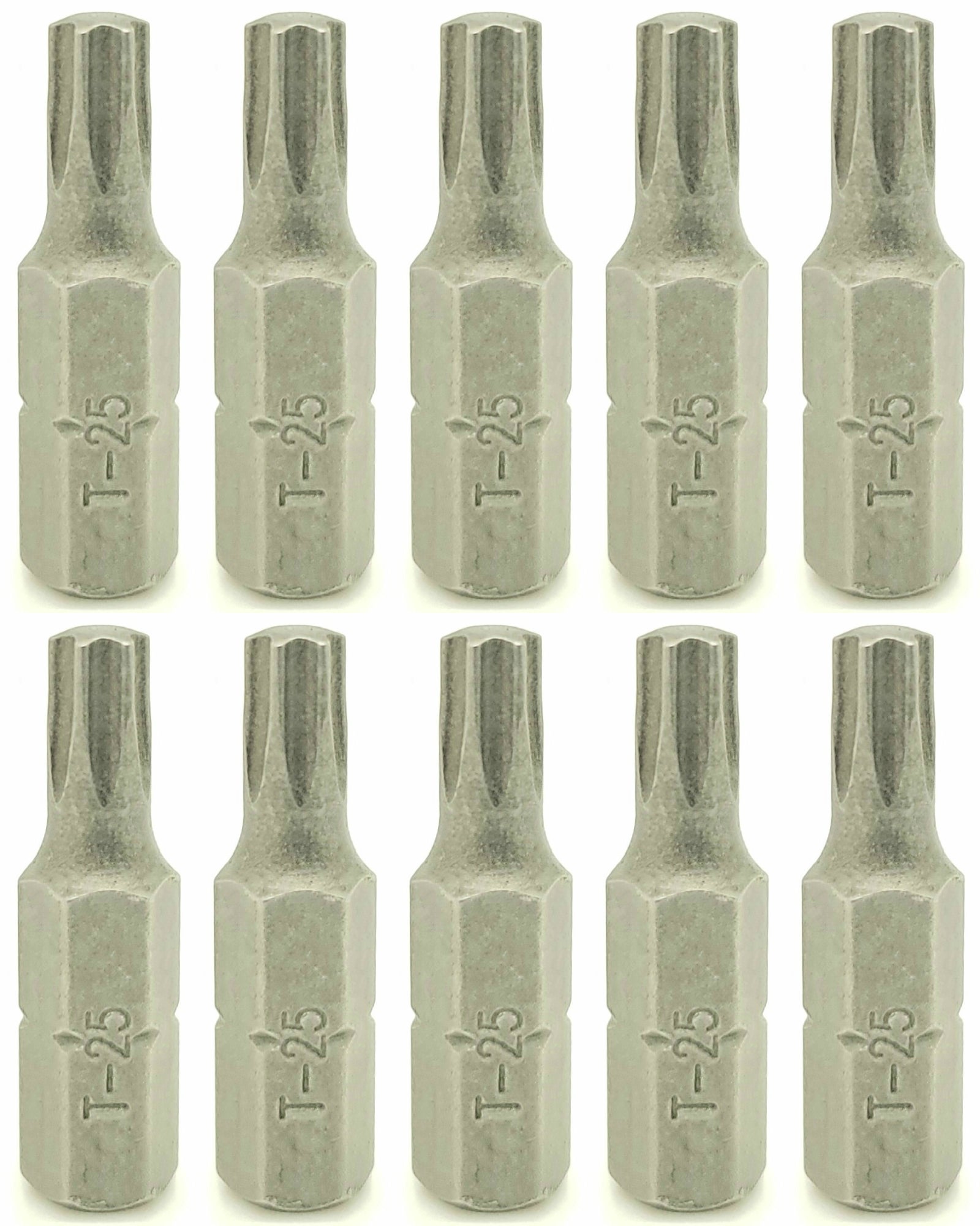 T25 x 1' TORX Star Insert Bits | 1/4' Hex Shank, 10 Stk. (BCP954)