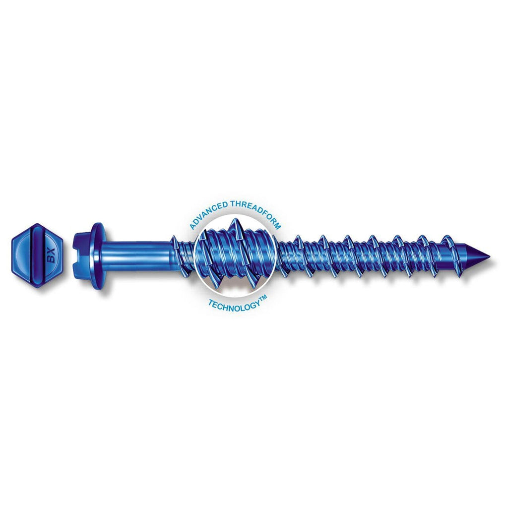 Tapcon 3/16' x 1-1/4' Hex Head Betonankerschrauben 3139407 | 100 Pack | Bohrer inklusive