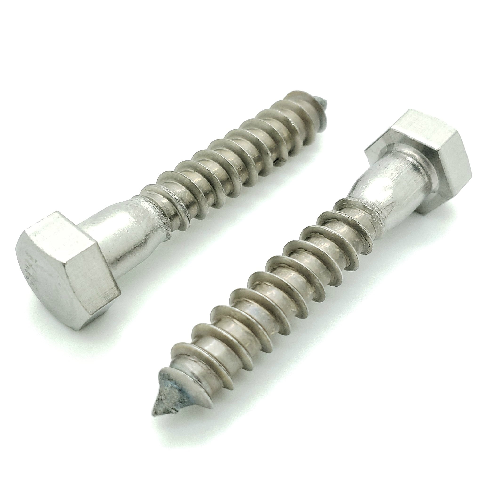3/8' x 2' 304 Edelstahl Hex Lag Bolt Schrauben, 20 Stk. (BCP1150)