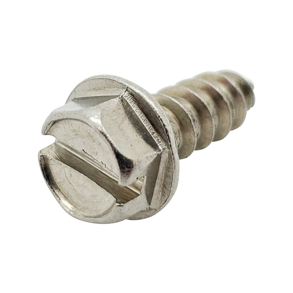 #14 x 3/4' 304 Edelstahl geschlitzte Hex Waschkopfschrauben, 100 Stk. (BCP222)