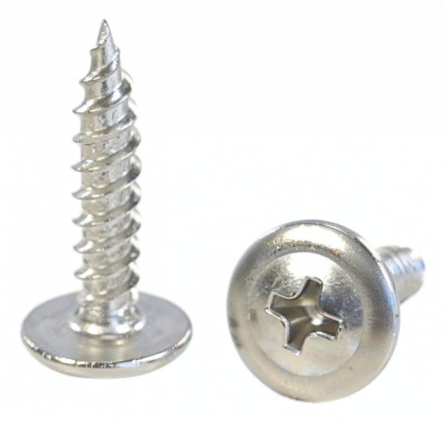 #8 x 3/4' 304 Stainless Steel Phillips Modified Truss Head Wood Screws, 50 Stk. | (BCP1214)